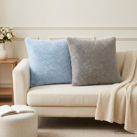 vidaXL Cushion Cover 2 pcs HOUTEN Light Blue 45 x 45 cm (1/5)