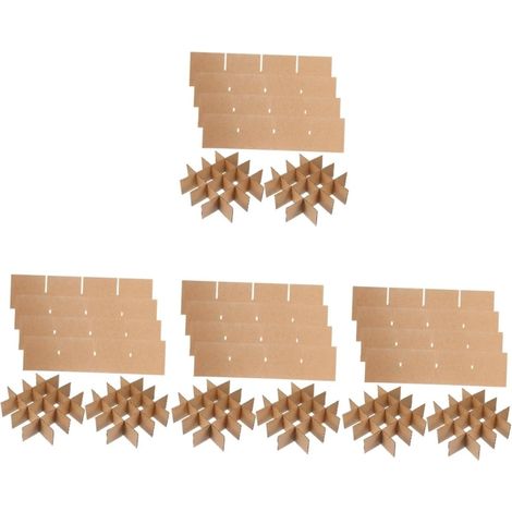 Séparateurs en carton pour cartons de déménagement Séparateurs en carton pour bols et assiettes en verre Protection pendant le transport 33,5 x 8,0 x 1,2 cm 280 g (1/5)