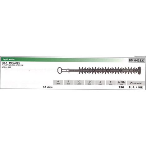 Kit Lama inferiore / superiore IKRA tagliasiepe FHS 1555 041837