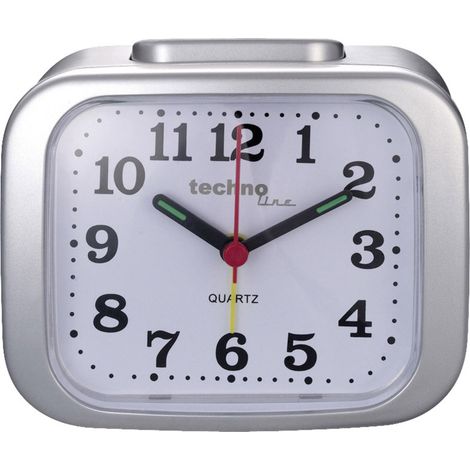 Techno Line Model XL silber Quarz Wecker Silber Alarmzeiten 1 1 Timerzeit (1/4)