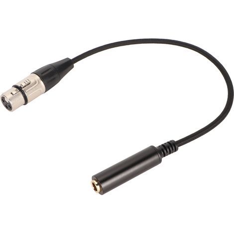 Câble XLR Femelle vers TRS 1/4 Pouce 6.35mm Stéréo Équilibre Blindé 1.8m pour Connexion Audio Professionnelle (1/5)