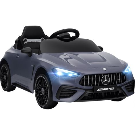 Elektrisches Kinderauto Mercedes-AMG 12V grau mit Fernbedienung, LED und Musik (1/5)