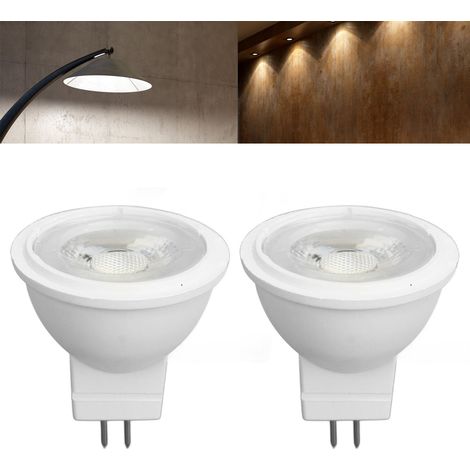 Spot encastré MR11 à 4 broches, 3 W, 110 V, dimmable, pour rail, éclairage paysager, meuble ou encastré, lumière blanche. (1/5)