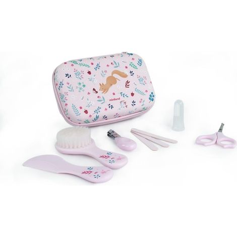 MINILAND Baby Kit Igiene e Cura Squirrel Rosa (1/5)
