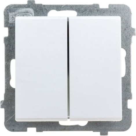 Conector de escalera doble Sonata, blanco mate ŁP-10R/m/75