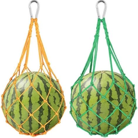 comederos colgantes para pollos, portafrutas y bolsa de malla para pollos, gallinas, patos y aves grandes (verde, amarillo) (1/4)