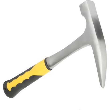 Marteau de maçonnerie pour prospection géologique à double tête, bouche plate et bec de canard, tête 500g (1/5)