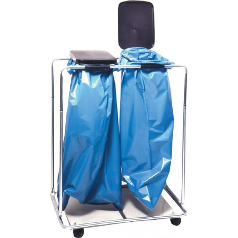 Colectors de residuos 2x120 l Fahr.m.con tapa negro