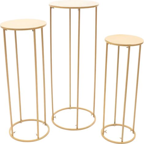 Support de Plantes, Design Élégant, Polyvalent pour Événements, Or (1/2)