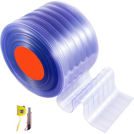 Mophorn Cortina de puerta de plástico con dimensiones de 30,8 m de largo y 0,3 m de ancho, tiras de PVC de 3 mm de grosor. Ideal para puertas de supermercados, entradas, centros comerciales y garajes. (1/5)