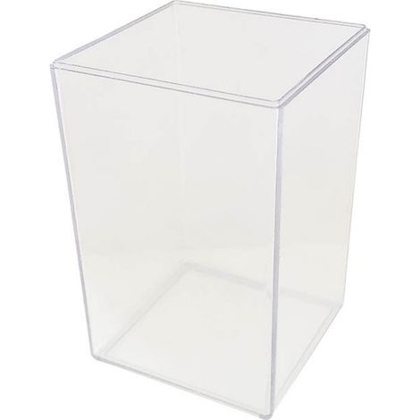Porte-stylo en acrylique de grande capacité, organiseur de bureau transparent pour pinceaux de maquillage, pour bureau, dortoir (1/5)