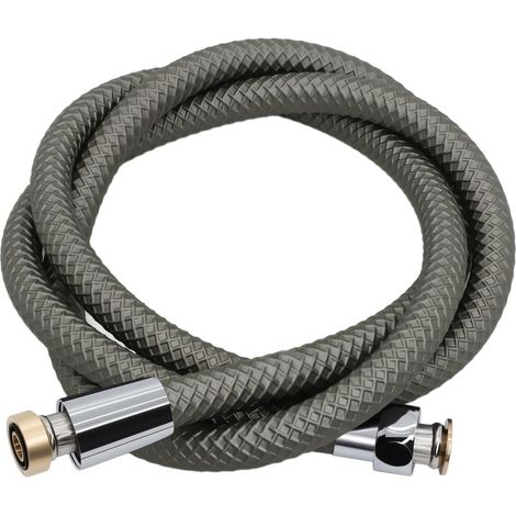 Flexible de Douche en Silicone 2m, Anti-Torsion et Anti-Pliage, Tuyau de Douche Salle de Bains, Raccord Universel G1/2 pouces, Remplacement Tuyau Douche pour Pommeau de Douche (1/5)