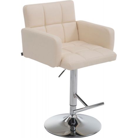 Barhocker Los Angeles creme chrom (1/5)