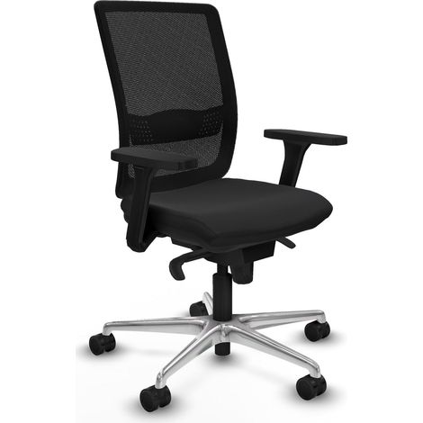 Silla de oficina piqueras y crespo Haches negro brazos ajustables (1/2)