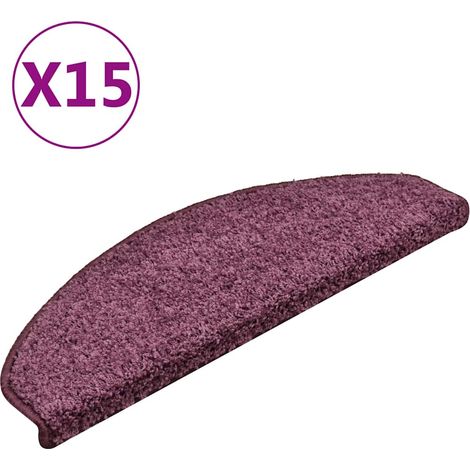 Stufenmatten 15 Stk. 65x21x4 cm Dunkelviolett Halbrund Groß