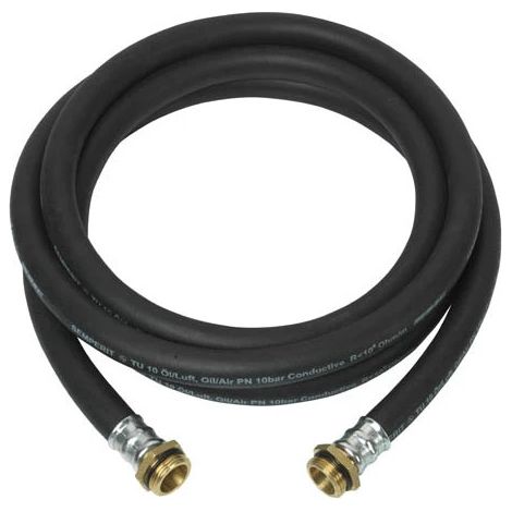 Tubo gasolio gomma 4mt Diametro 20 mm con Raccordi in Ottone Pressati da 1" - PRKA103GOM