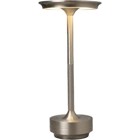 Lampe de table sans fil. à intensité variable. étanche. en métal. rechargeable par USB (1/5)