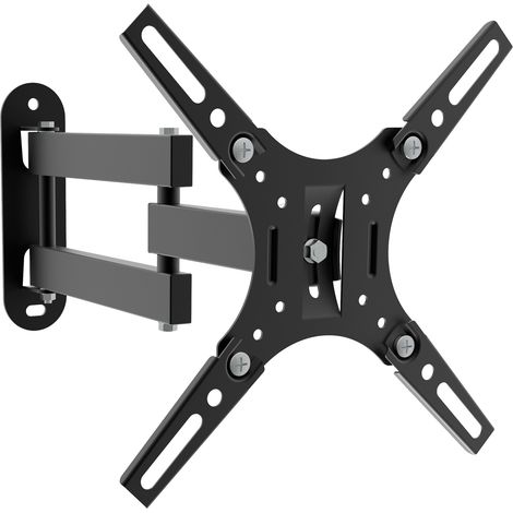 UNYKAch Soporte TV Pared para Pantallas Planas y Curvas de 13" a 42" Pulgadas hasta 20 kg, Inclinable y Giratorio, VESA Máximo de 200 x 200 mm