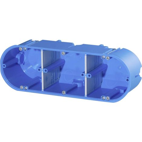 F-TRONIC Boîte murale creuse, Ø 68 mm, P 60 mm, 3 compartiments, massive