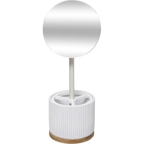 Miroir pratique distributeur "Modern Color" Atmosphéra - Blanc - Blanc - (1/5)
