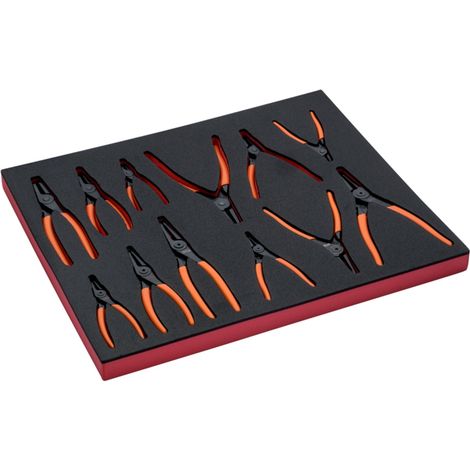 Bahco Fit&Go 3/3 Schaumstoffeinlage Sicherungsringzangen-Satz - 12-tlg. (1/3)