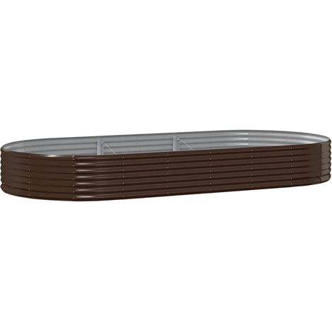 Maison Exclusive - Hochbeet Verzinkter Stahl 296x140x36 cm Braun