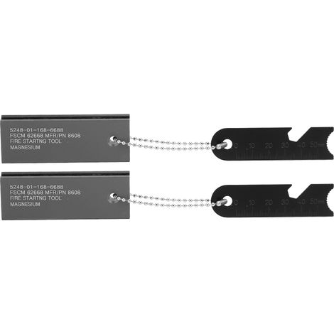 Lot de 2 Pierres à Feu en Magnésium Portable pour Camping Randonnée Survie Extérieur (1/5)