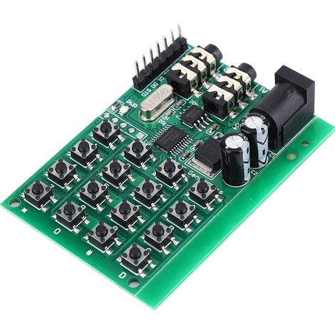 AE11A04 DTMF-Audiogeneratormodul, Sprach-Dual-Encoder-Senderplatine, 5–24 V DC (1/5)