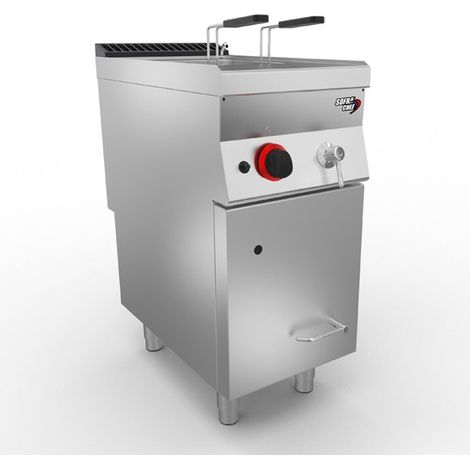 SOFRACHEF - Cuiseur à pâtes gaz sur coffre - 28 L - L 400 mm - Sofraca