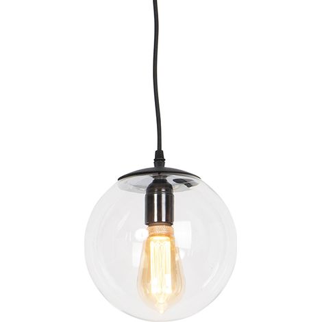 QAZQA Lámpara colgante moderna transparente 20 cm - Pallon
