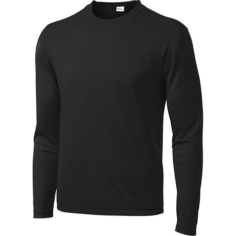T-shirt Manches Longues - Tissu Polyester 100 % - Protection UV UPF - Séchage Rapide - Pour Course À Pied Randonnée Sport - 1 Pièce (1/3)