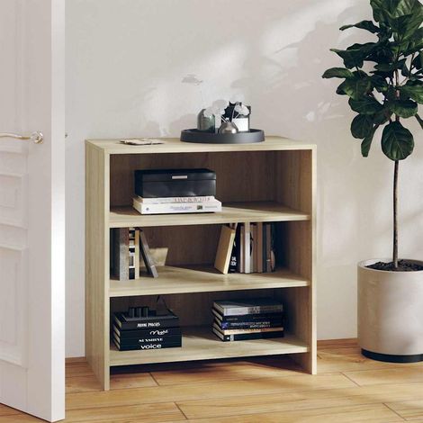 Aparador de madera contrachapada roble Sonoma 70x40,5x75 cm (1/4)