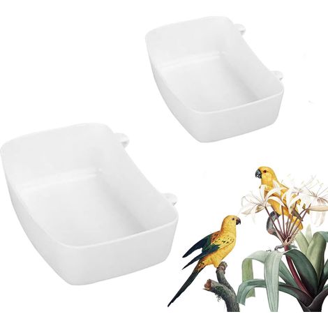 Hängende Vogel baignoire, Vogelbadewanne avec crochets, Wassernapf Vogelbadehaus, Vogelwanne, pour Fütterung de Vögeln (1/5)