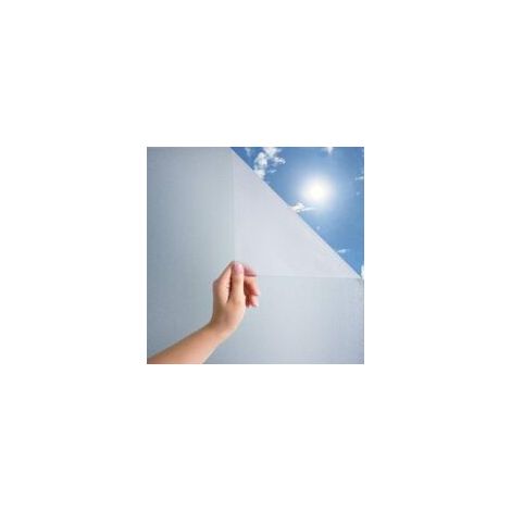Milchglas-Fensterfolie mit UV-Schutz – Selbstklebende Fensterfolie – Blickdicht und wiederverwendbar – für Büro und Zuhause – 50 x 300 cm – Crezuo