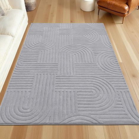 Tapis de sol doux, confortable et moelleux à motif arqué, 80120 cm, antidérapant et lavable. (1/5)