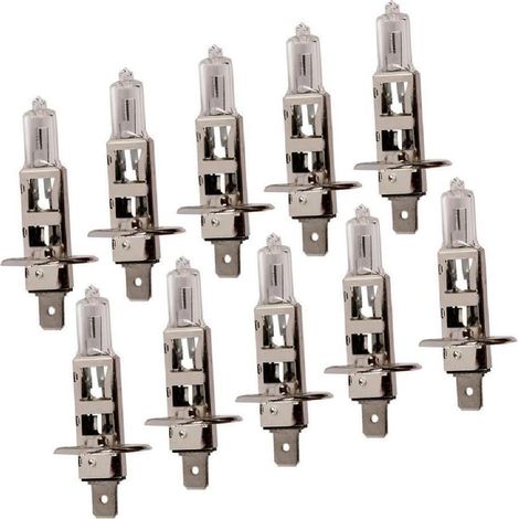 10 Ampoules H1 12V 100W 3000K - P14.5S - (1/4)