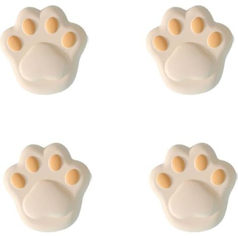 Lot de 4 protections d'angle en silicone souple pour table Abricot (1/5)