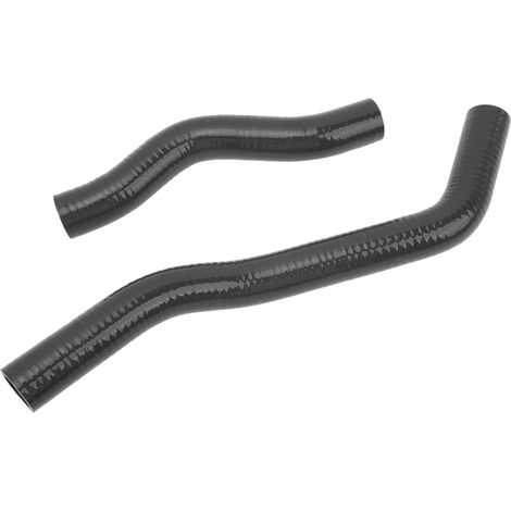 Tuyau de radiateur en silicone noir résistant à la chaleur, haute résistance, étanchéité fiable, kit flexible pour moteur Civic DX LX 1.7L D17, remplacement durable haute performance. (1/5)