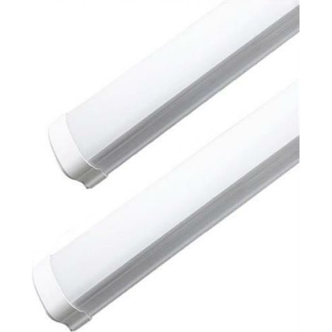 Plafoniera led 120cm 36w 220v bordo bianco alto ip65 kit 4 pezzi