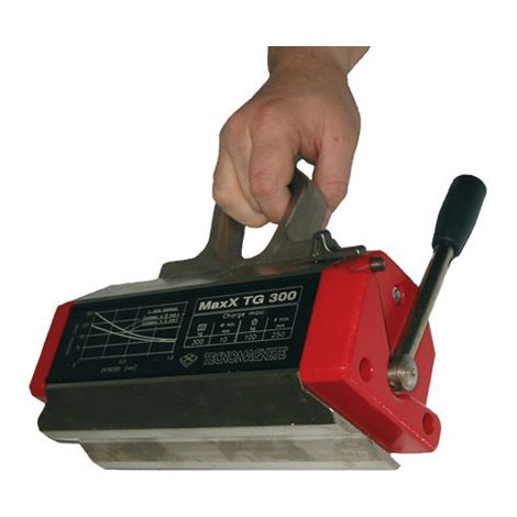 Magnete di sollevamento per lamiere sottili - Forza di sollevamento 300 kg - MaxXTG300