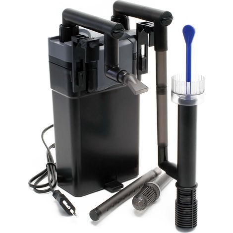 SunSun HBL-801 Filtro de acuario externo colgante 500 l/h para acuarios de hasta 60 l, filtrado multietapa con medios filtrantes (1/7)