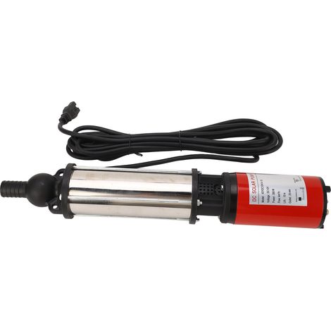 Pompe solaire submersible 4SYDC12V/4-15 300W 12V CC pour puits profonds 4m³/h 15m de hauteur de refoulement Moteur en cuivre pur Convient pour l'approvisionnement en eau dans les zones rurales, les ma (1/5)