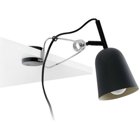 STUDIO Lámpara pinza negro y crema
