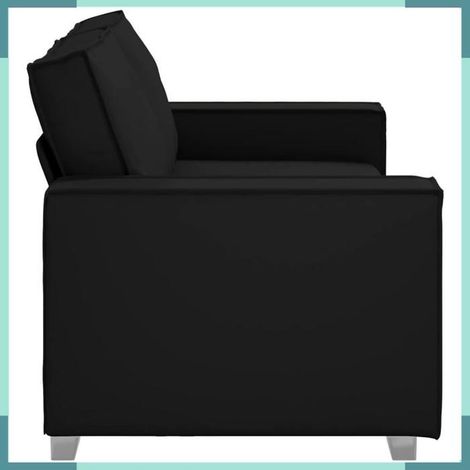 Canapé - 4105056 - 2 places - Tissu noir - 180 x 80 x 84 cm (1/5)