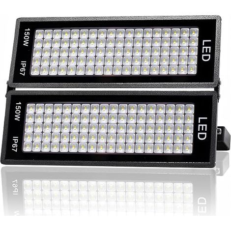 300W Outdoor Led Floodlight, 36000LM Outdoor LED Spot Light 7000K Cold White Floodlights Outdoor Led IP67 Waterproof Security Light for Garage, Patio, Farm, Factory, Warehouse (1/5)