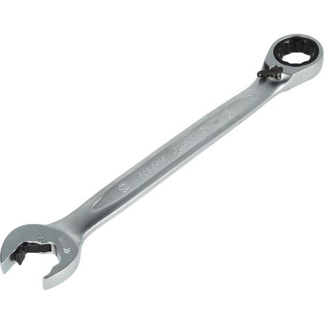 KS Tools 503.5914 Serie di chiavi a cricco combinate DUO GEAR con bocca aperta a cricco, reversibili