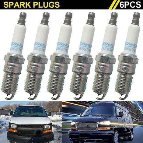 Bougies d'allumage iridium pour Acdelco 41-101 – 6 pièces – Électrodes fines pour démarrage rapide – Joint suppressor monobloc (1/4)