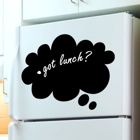 Sticker ardoise tableau noir - stickers muraux adhésif effaçable - NUAGE - 35x55cm (1/3)