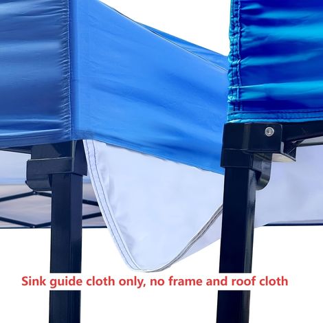 Gouttière de pluie pour auvent escamotable de 118 pouces (Transparent) — Cadre non inclus toile de drainage uniquement (1/5)