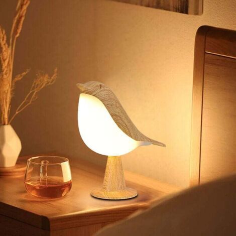 Touch-Nachttischlampe, wiederaufladbare Tischlampe mit 3 Dimmstufen, 3000K-6000K, 1800mAh, kabellos, Heimdekoration, perfekt für Schlafzimmer, Büro, Geschenk [Energieklasse F] (1/4)